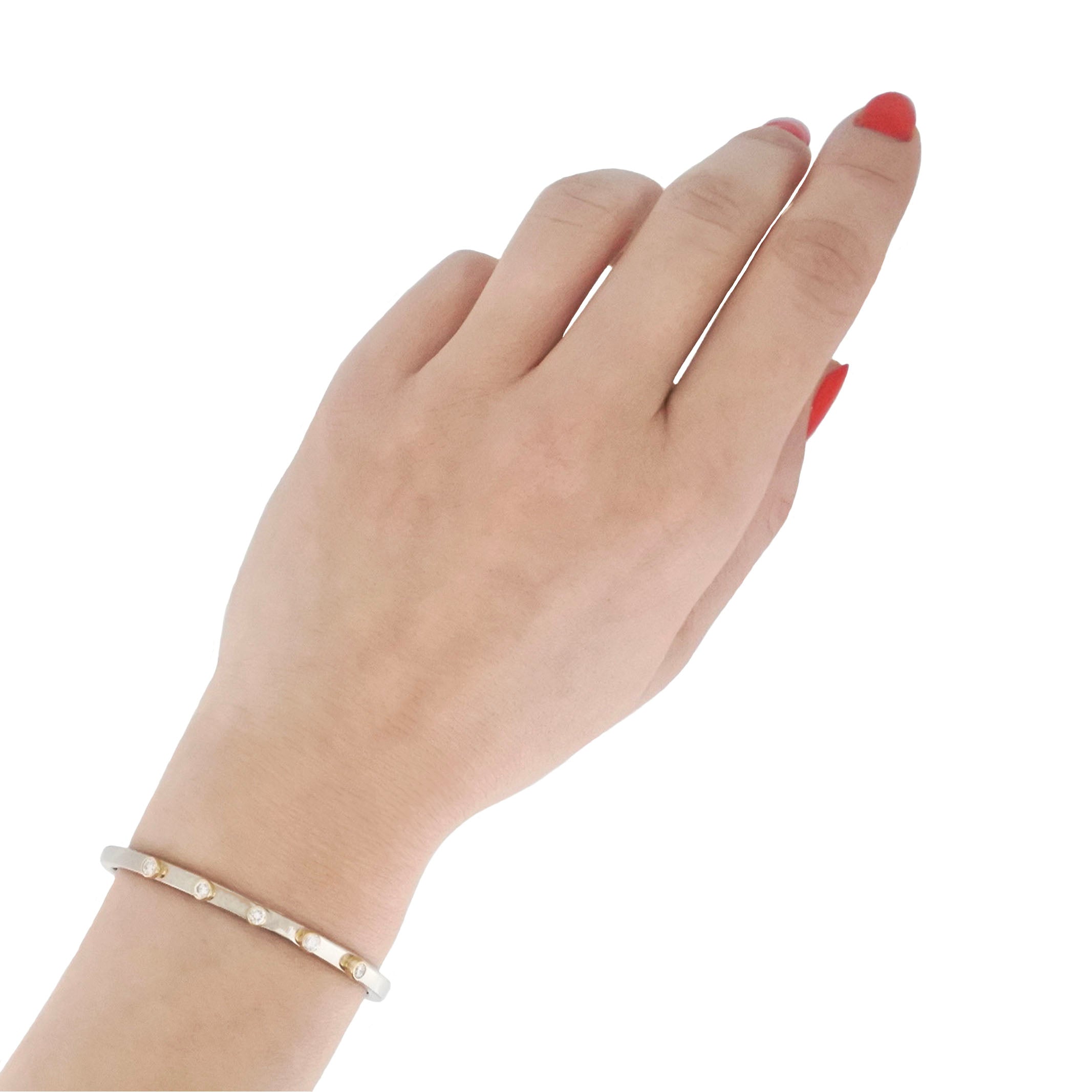 Honey Tublet Cuff Bangle