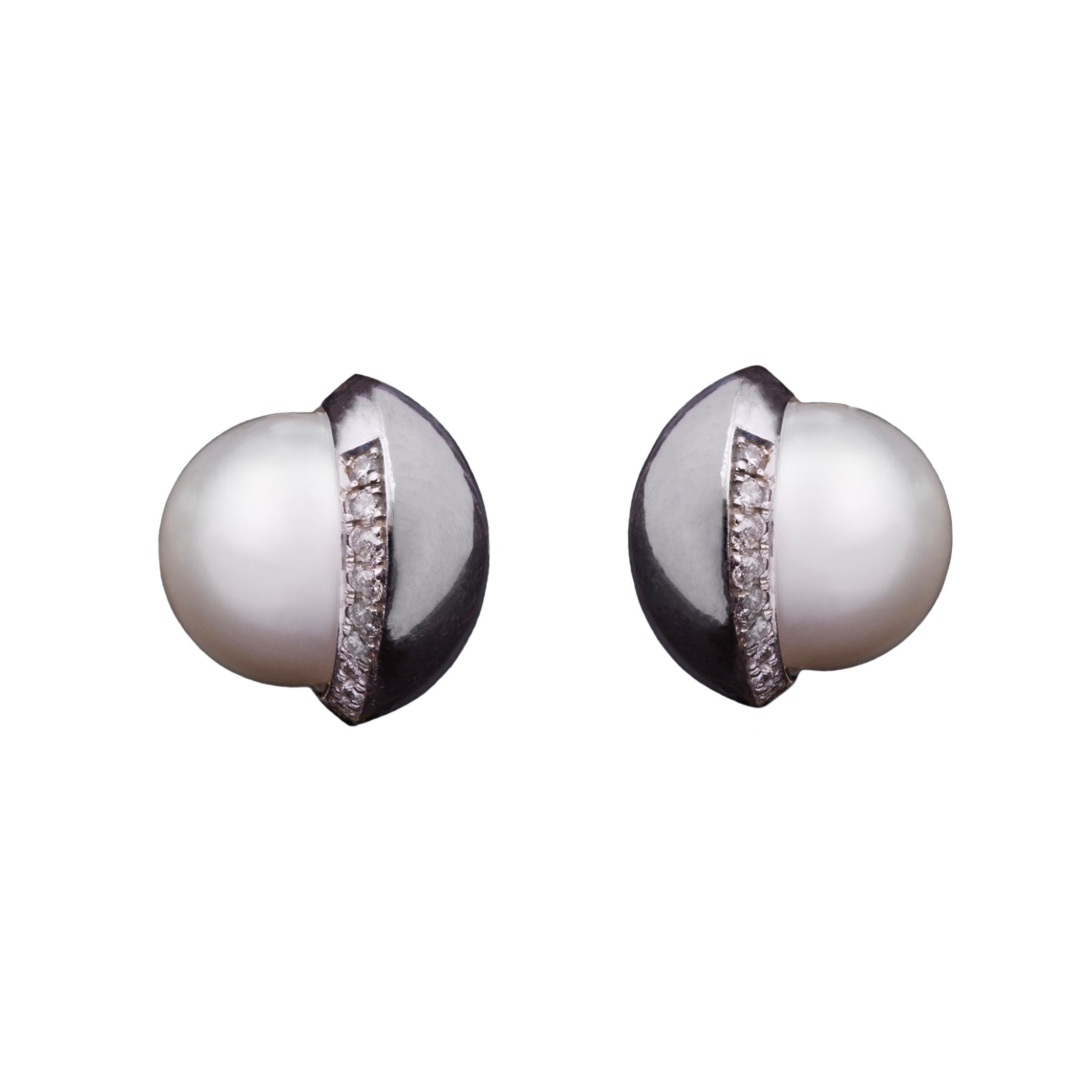 Pearl Robot Earrings
